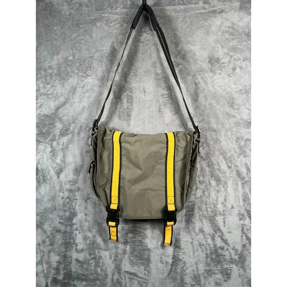 Gap Messenger Bag Vintage Crossbody School Y2K Biker Green Travel Nylon Gem